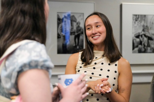 Student presents research poster at HDFS event