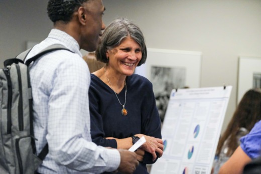 Student presents research poster at HDFS event