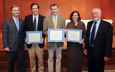 Steve Knotek, associate professor of school psychology and early childhood education (second from left),