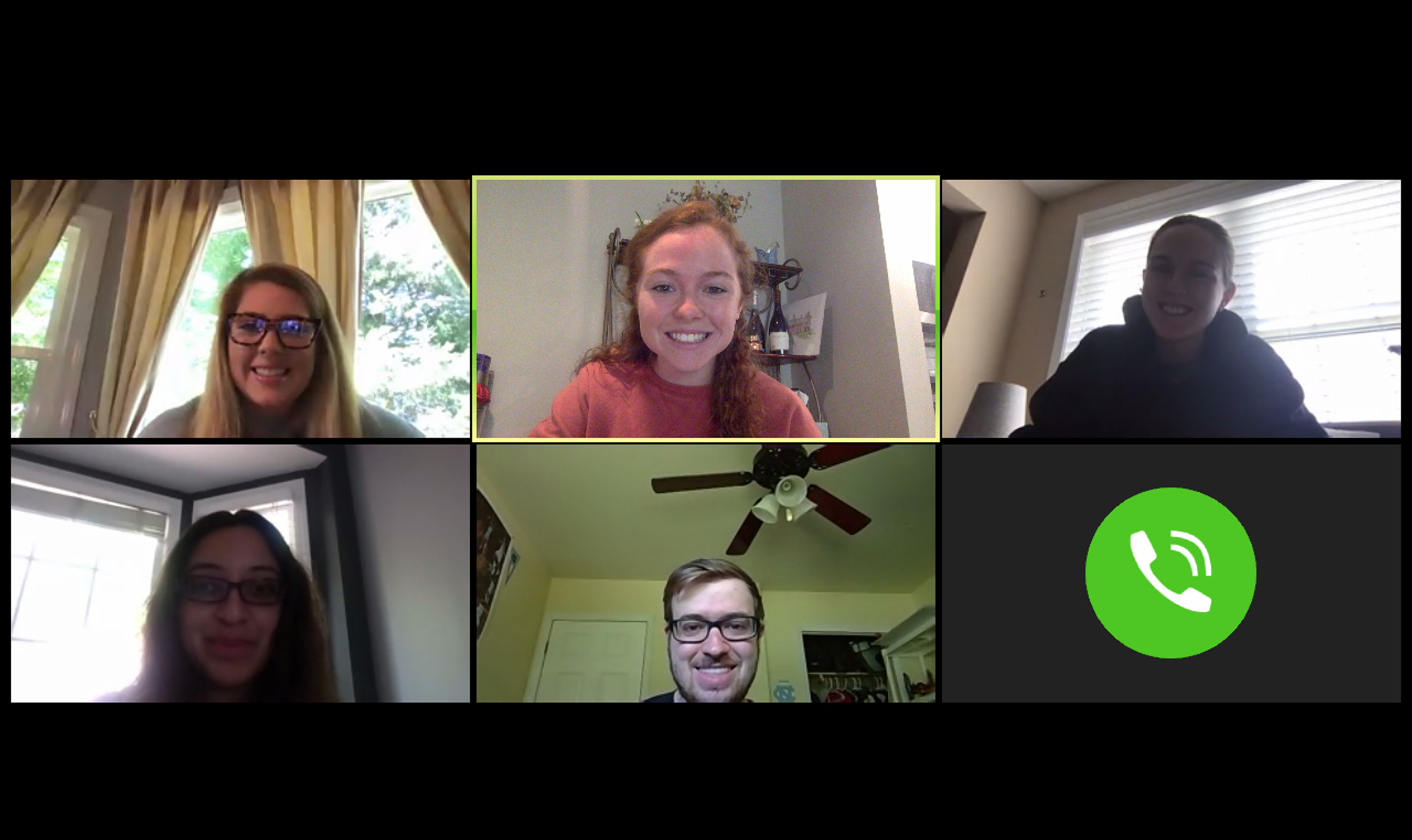 Zoom meeting with graduate teaching fellow and students