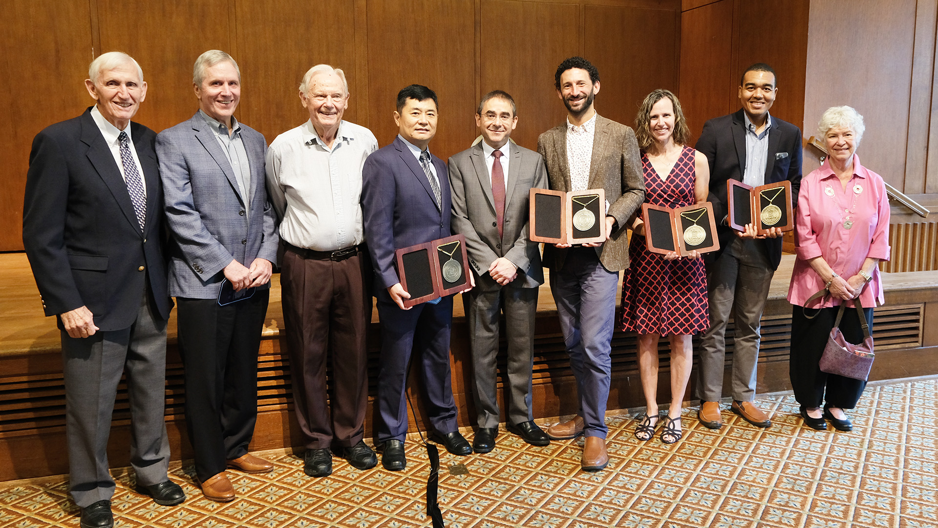 Photo of recipients and namesakes at 2022 School of Education faculty investiture