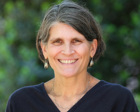 Jill Hamm portrait outside of Peabody Hall