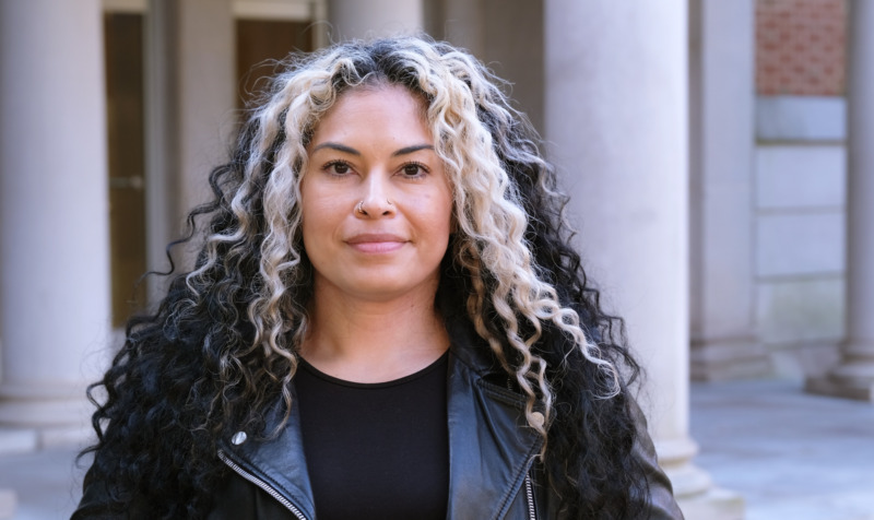 Jennifer Ballesteros portrait outside of Peabody Hall