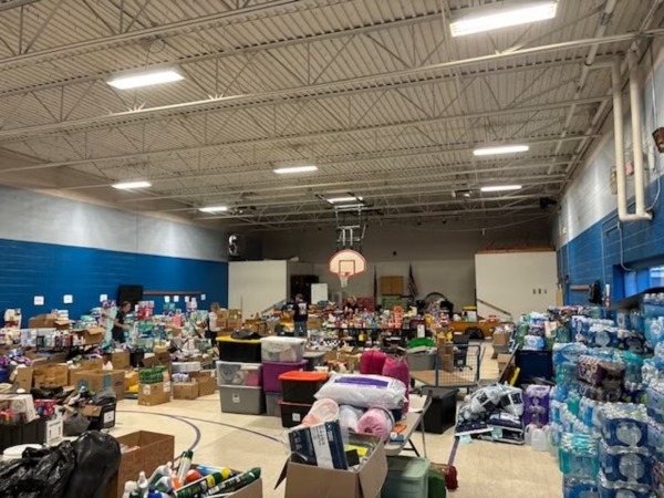 Young worked with volunteers who provided supplies and hot meals to those affected in the days after Helene. She drew on skills learned in Carolina’s MSA program, which is designed to prepare service-minded school leaders across the state. (Submitted photo)