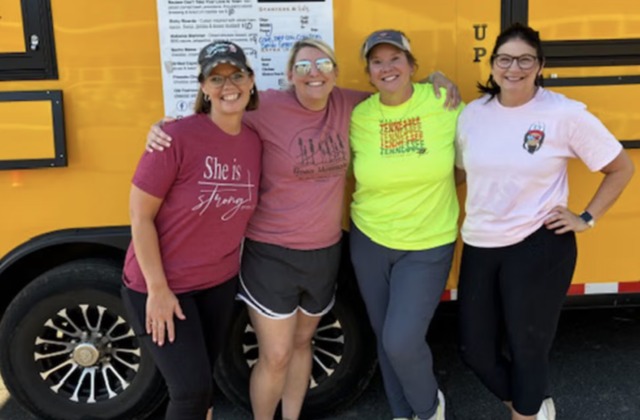 Image of Amber Young '21 (MSA), a principal in Mitchell County, opened her school's doors to the community in the aftermath of Hurricane Helene with school perronnel.