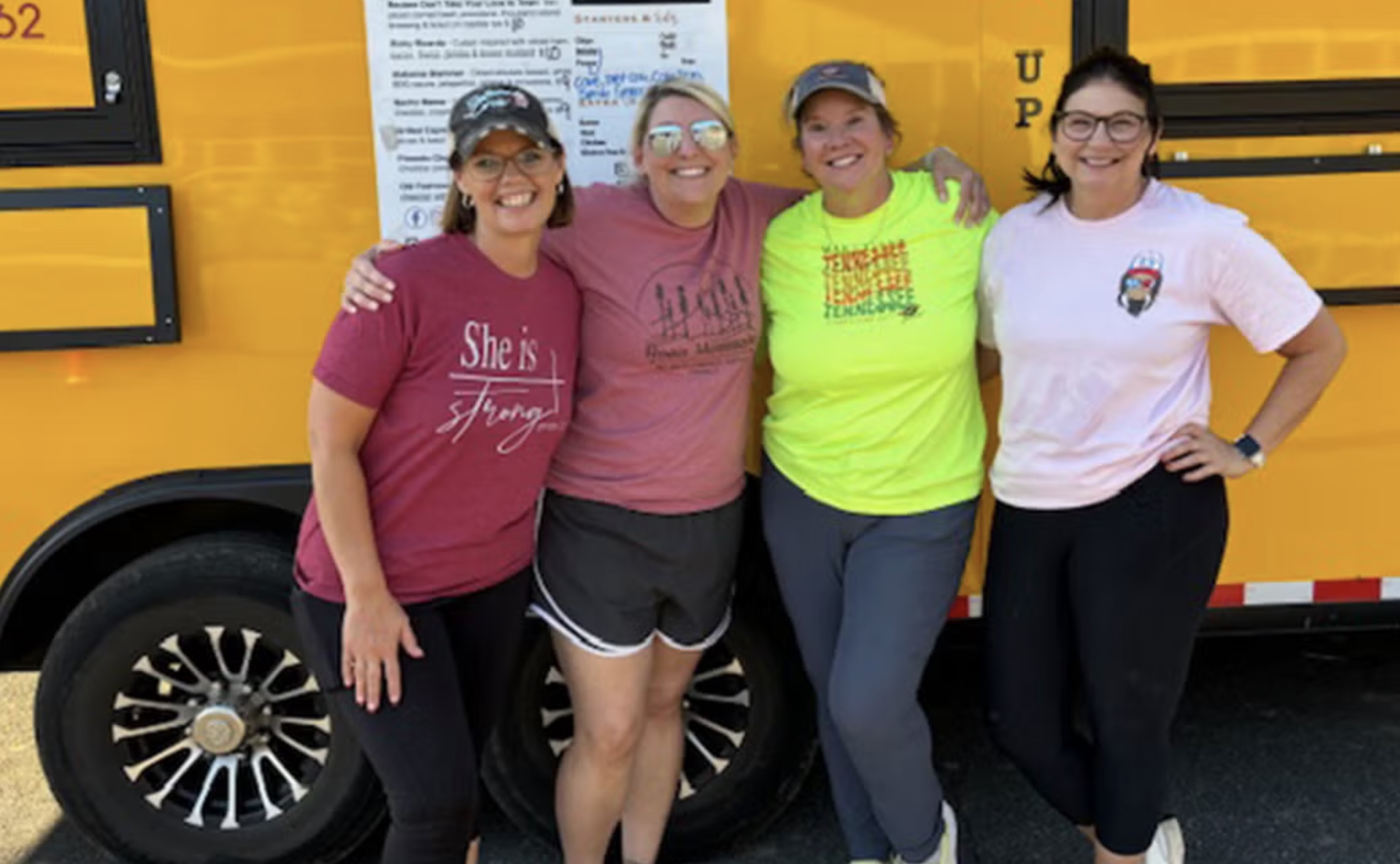 Image of Amber Young '21 (MSA), a principal in Mitchell County, opened her school's doors to the community in the aftermath of Hurricane Helene with school perronnel.