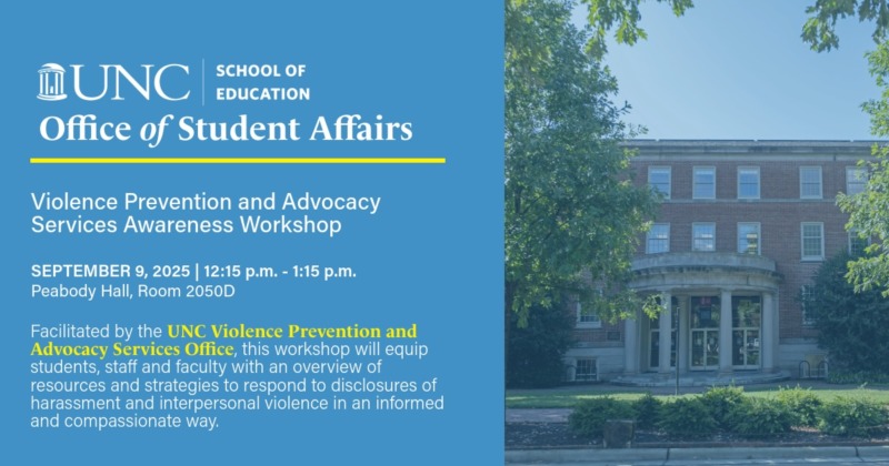 Violence Prevention and Advocacy Service Presentation graphic