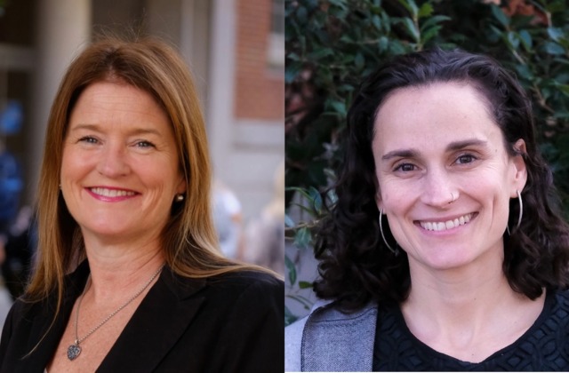 Image of Dorothy Espelage (right) and Marisa Marraccini (left)