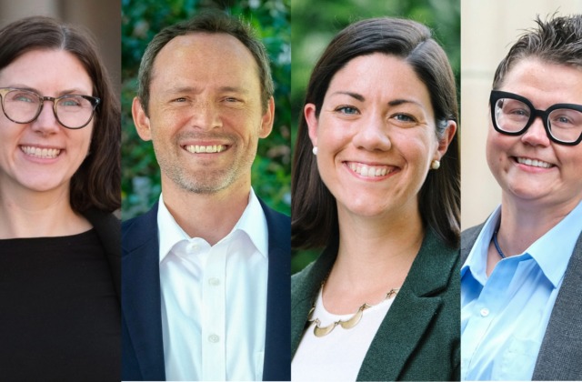 Courtney Hattan, Ph.D., Todd Jensen, Ph.D., Katie Leech, Ph.D., Stephanie Anne Shelton, Ph.D. (left to right)