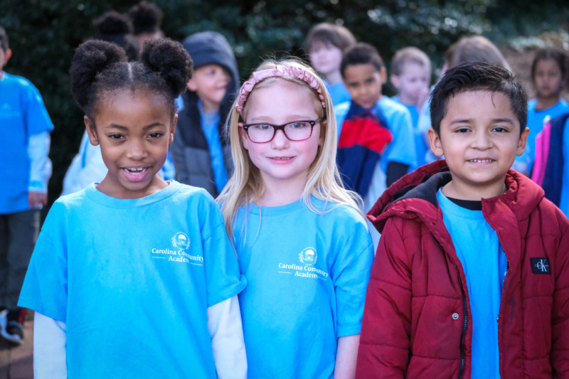 Photo of CCA students outside Morehead Planetarium