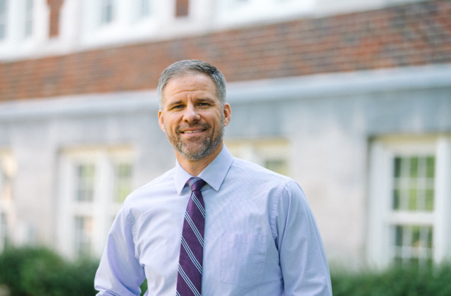 Portrait of Troy Sadler on the campus of the University of North Carolina at Chapel Hill