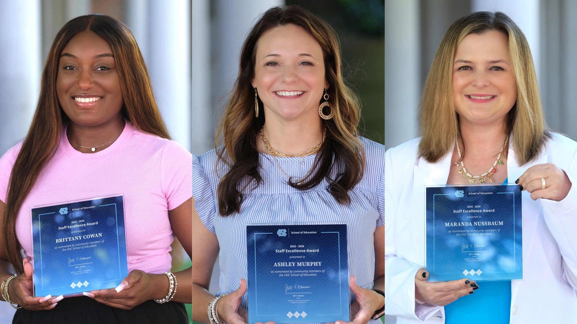 Brittany Cowan, Ashley Murphy, and Maranda Nussbaum (left to right)