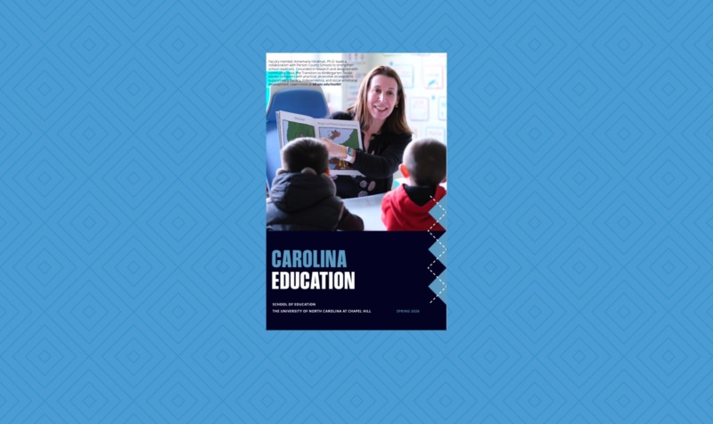 Cover of Carolina Education mailer.